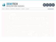 Tablet Screenshot of dewitech.com